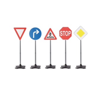 Siva dopravní značky 5 kusů, výška 81 cm, skládací Siva dopravní značky 5 kusů, výška 81 cm, skládací