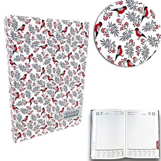 Kalendarz 2024 A5 dzienny sb/nd osobno Ptaszki