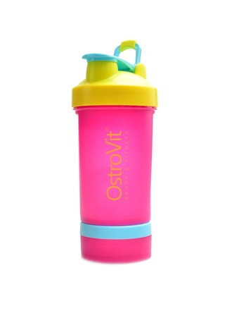 Ostrovit - Shaker premium Miami vibes 450 ml + 2 pillboxy - modro černý
