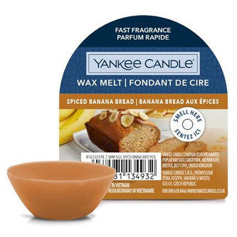 Vonný vosk Yankee Candle, Banánový chlebíček s kořením, 22 g
