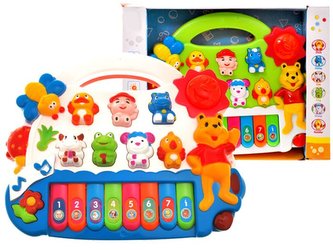Dziecięce interaktywne pianino z odgłosami zwierząt