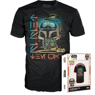 Boxed Tee: Koszulka Star Wars Mandalorian: Mando & Child - S