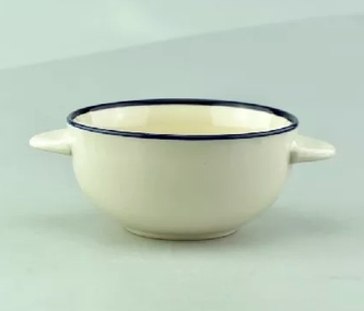Miska porcelán polévková 450ml s uchy  RETRO