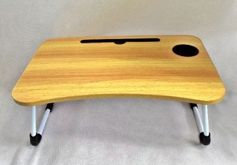 Podnos do postele dřevo/kov 60x40x28cm NATURAL