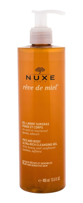 NUXE Reve de Miel Sprchový gel Face And Body Ultra-Rich Cleansing Gel 400 ml pro ženy