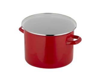 HRNEC SMALTOVANÝ 16CM 2,1L ČERVENÉ