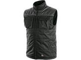 Vesta CXS SEATTLE, pánská, zimní, fleece, černo-šedá, vel. 3XL