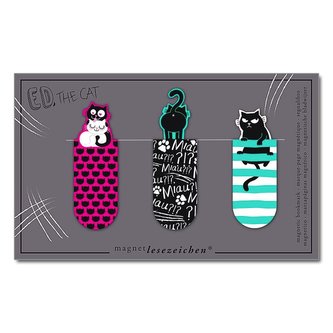 Zakładki magnetyczne - Kot Ed