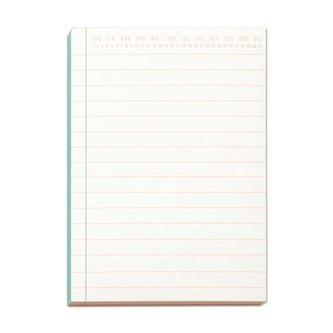 Kartki na biurko - Green & Peach