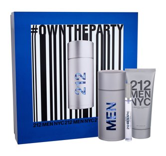 Carolina Herrera 212 NYC Men toaletní voda 100 ml + gel po holení 100 ml + toaletní voda 10 ml