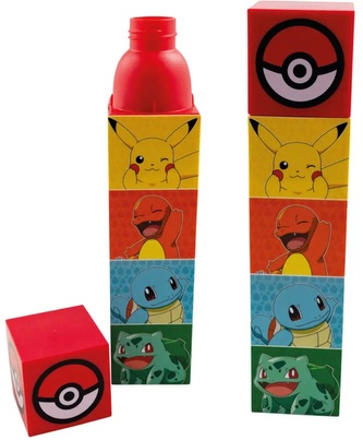 Plastová láhev na pití s víčkem Pokémon: Postavy (objem 650 ml)