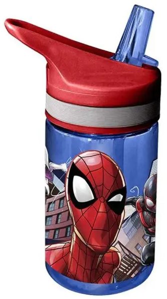 Plastová láhev na pití s pítkem Marvel|Spiderman: Postavy (objem 400 ml)