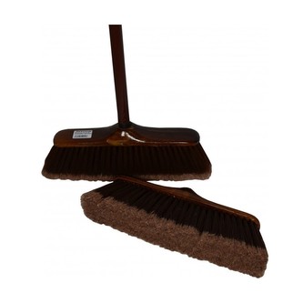 Smeták plastový hnědý TOP 30 cm, tyč 120 cm