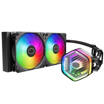 Cooler Master vodní chladič MasterLiquid 240 Atmos ARGB, 2x120mm, černá