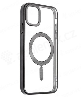Swissten POUZDRO CLEAR JELLY MagStick METALLIC PRO IPHONE 15 PRO ČERNÉ