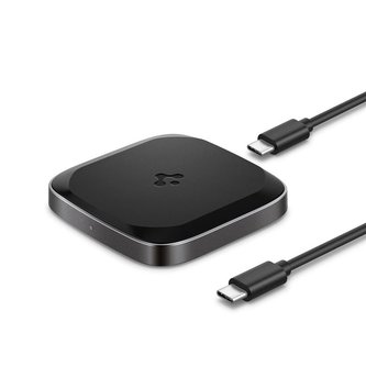 Spigen PowerArc ArcField Wireless Charger PF2004, black (Pad/1-Coil/15W)