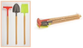 Sada velkého zahradnického nářadí (3ks) 70 cm