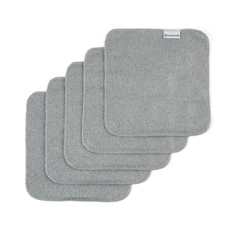 Bamboolik Bambus | Látkový ubrousek Barva ubrousků: Šedá, Varianta: Malý | Sada 5 ks