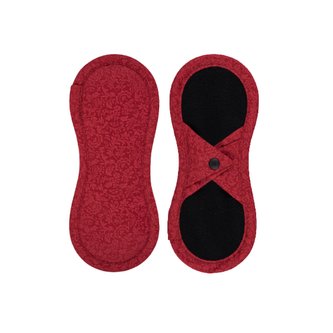 Bamboolik Slipová vložka látková | satén & biobavlna Barva: Červená, Varianta: Na patentek