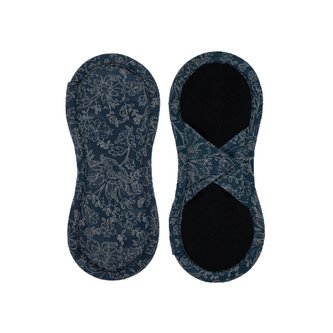 Bamboolik Slipová vložka látková | satén & biobavlna Barva: Tmavě modrá, Varianta: Na suchý zip