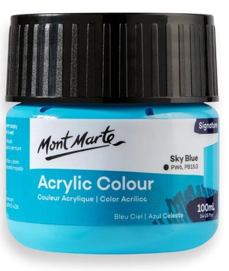 Mont Marte akrylová barva,100ml, nebeská modř (Sky Blue)