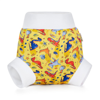 Bamboolik Natahovací svrchní kalhotky Barva: Dinosauři, Velikost: L
