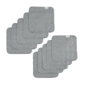 Bamboolik Bambus | Látkový ubrousek Barva ubrousků: Šedá, Varianta: Malý | Sada 10 ks