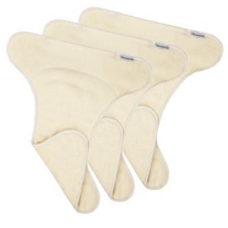 Bamboolik Biobavlna | Tvarovaná vkládací plena s kapsou Počet kusů v sadě: 3 ks