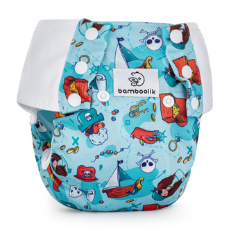 Bamboolik Tréninkové kalhotky Barva: Piráti., Velikost: XL