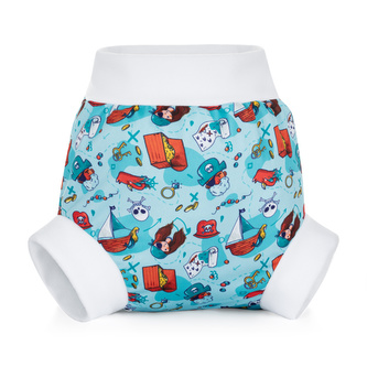 Bamboolik Natahovací svrchní kalhotky Barva: Piráti., Velikost: L