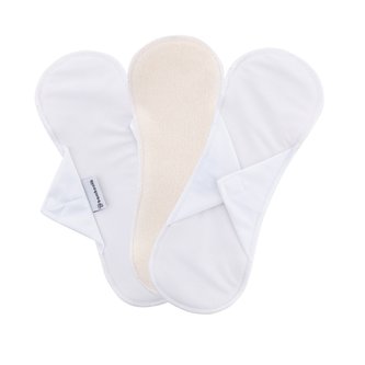 Bamboolik Výhodné sady | Denní vložky látkové | biobavlněné froté Barva: Přírodní, Varianta: Na suchý zip - Sada 3 ks