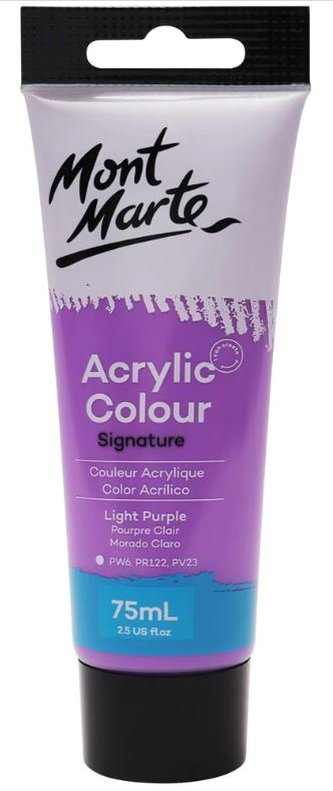 Mont Marte  akrylová barva,75ml, sv. fialová (Light Purple), tuba