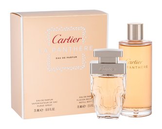 Cartier La Panthere parfémovaná voda 25 ml naplnitelný flakon + parfémovaná voda 75 ml náplň