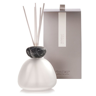 AIR DESIGN | MARBLE GLASS DIFÚZER FROSTED WITH BLACK CAP