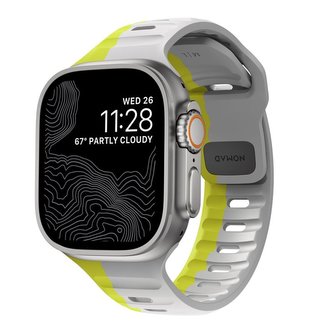 Nomad Sport Strap, Lunar Gray/High Volta- Apple Watch 49mm/45mm/44mm/42mm