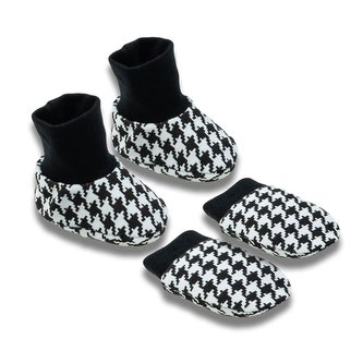 Kojenecký bavlněný set-capáčky a rukavičky Nicol Viki - velikost Univerzální