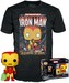 Funko POP! & Tee: Marvel- Holiday Iron Man (GITD) XL