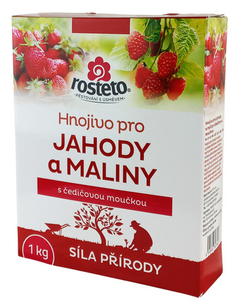 Hnojivo Rosteto s čedičovou moučkou - jahody a maliny 1 kg