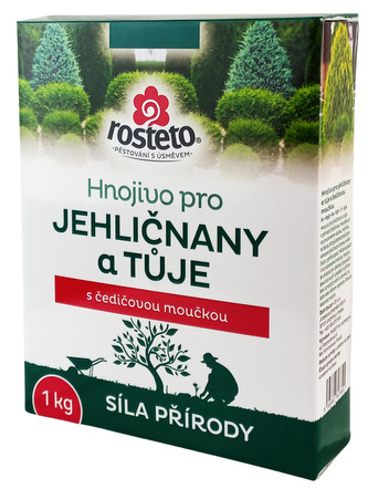 Hnojivo Rosteto s čedičovou moučkou - jehličnany a tůje 1 kg