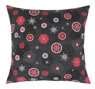 Povláček Vánoce 40x40 cm - vánoční ozdoby šedé