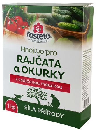 Hnojivo Rosteto s čedičovou moučkou - rajčata a okurky 1 kg