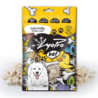 LyoPro haf Kuřecí kostky sušené mrazem 50g