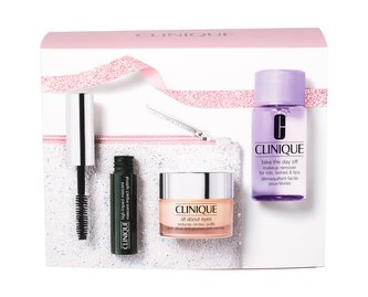 Clinique High Impact řasenka High Impact 3,5 ml + oční krém All About Eyes 15 ml + odličovač High Take The Day Off 30 ml