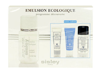 Sisley Ecological Compound pleťový krém 50 ml + odličovač Eau Efficace 30 ml + pleťová maska Express Flower 10 ml + pleťové sérum Global Perfect 10 ml