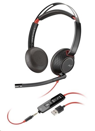 Poly náhlavní souprava Blackwire C5220, 3,5 mm jack, USB-A, stereo