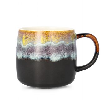 Hrnek | ALBY | černá s barvou hořčice | 0,55 l | 997345 Homla