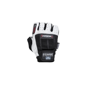 Power System - Fitness rukavice - white black XXL