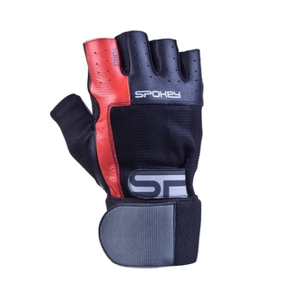 Spokey - Toro II fitness rukavice černo-červené - velikost M