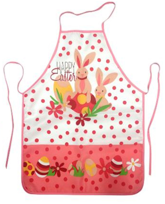 Kuchyňská zástěra HAPPY EASTER růžová 60x75 cm