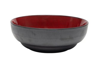 MISKA RHODES 17X6CM GLAZURA ČERVENÁ RHODES